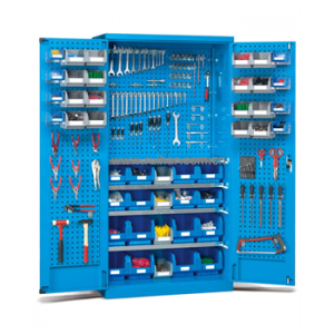 雙開門重型存儲柜(帶門背掛板和零件盒)
